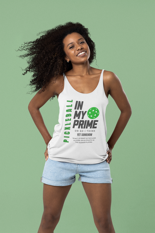 In My Prime - Women’s fitted racerback tank top