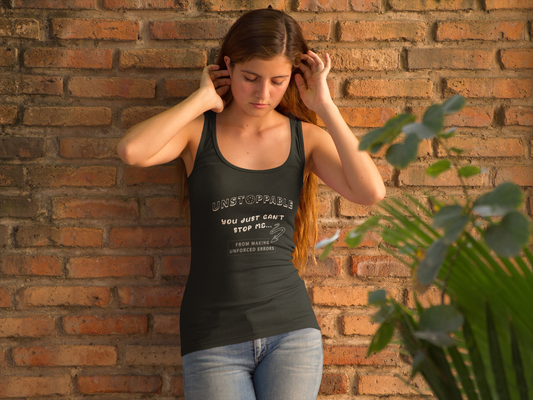 Unstoppable - Women’s fitted racerback tank top