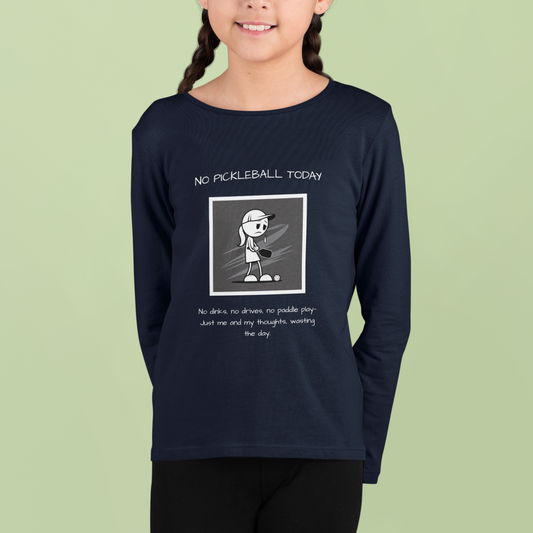 No Pickleball Today (Female) 1 - Youth crewneck sweatshirt