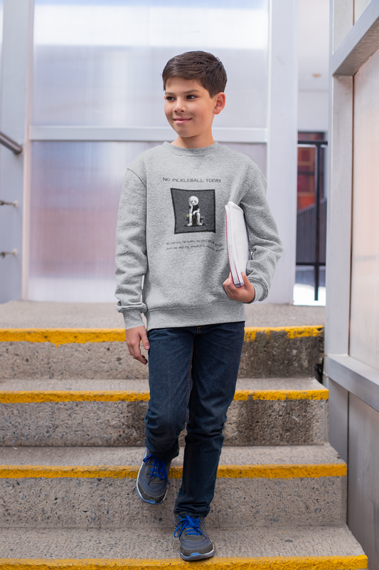No Pickleball Today (Male) 2 - Youth crewneck sweatshirt
