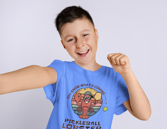Pickleball Lobster - Youth short sleeve t-shirt