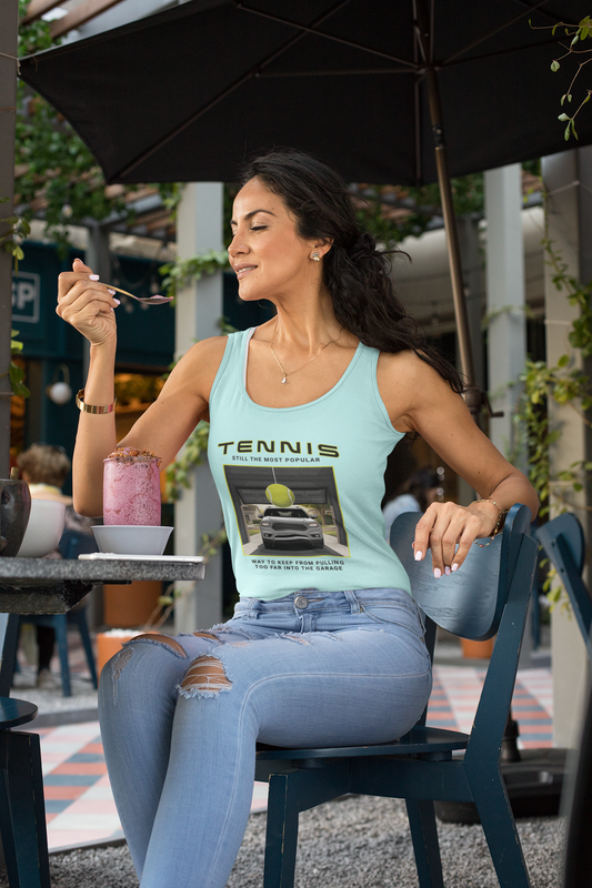 Tennis (Garage) 2 - Women’s fitted racerback tank top