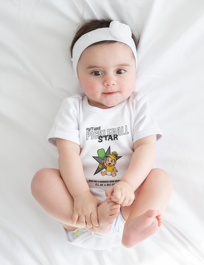 Future Pickleball Star (Girls) 4 - Baby short sleeve one piece