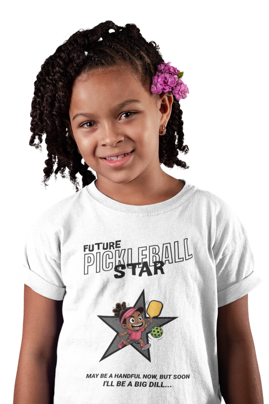 Future Pickleball Star (Girls) 4 - Toddler Short Sleeve Tee