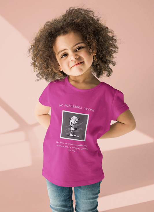 No Pickleball Today (Female) 1 - Youth Short Sleeve T-Shirt