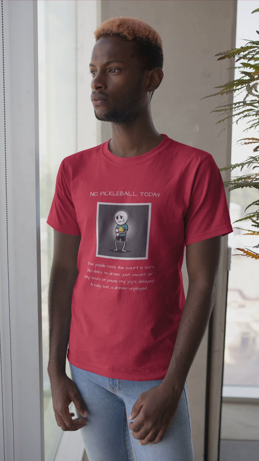 No Pickleball Today (Male) 1 - Unisex t-shirt