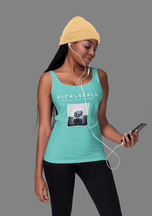 Precision. Velocity. Control. - Women’s fitted racerback tank top