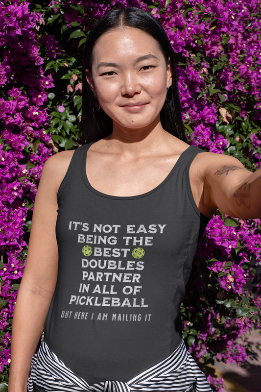 Here I Am - Women’s fitted racerback tank top