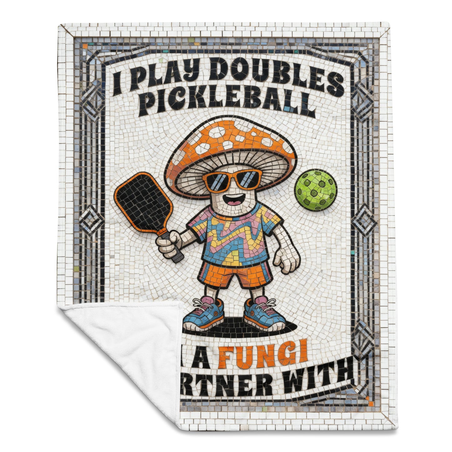 I'm A Fungi Mosaic - Throw Blanket