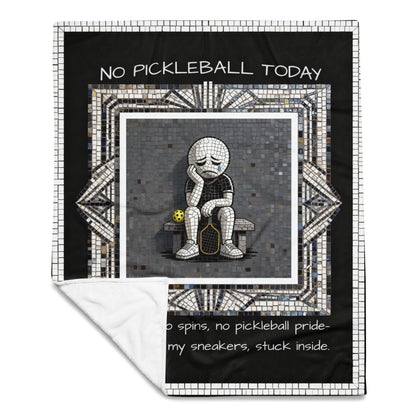 No Pickleball Today Mosaic 2 - Throw Blanket
