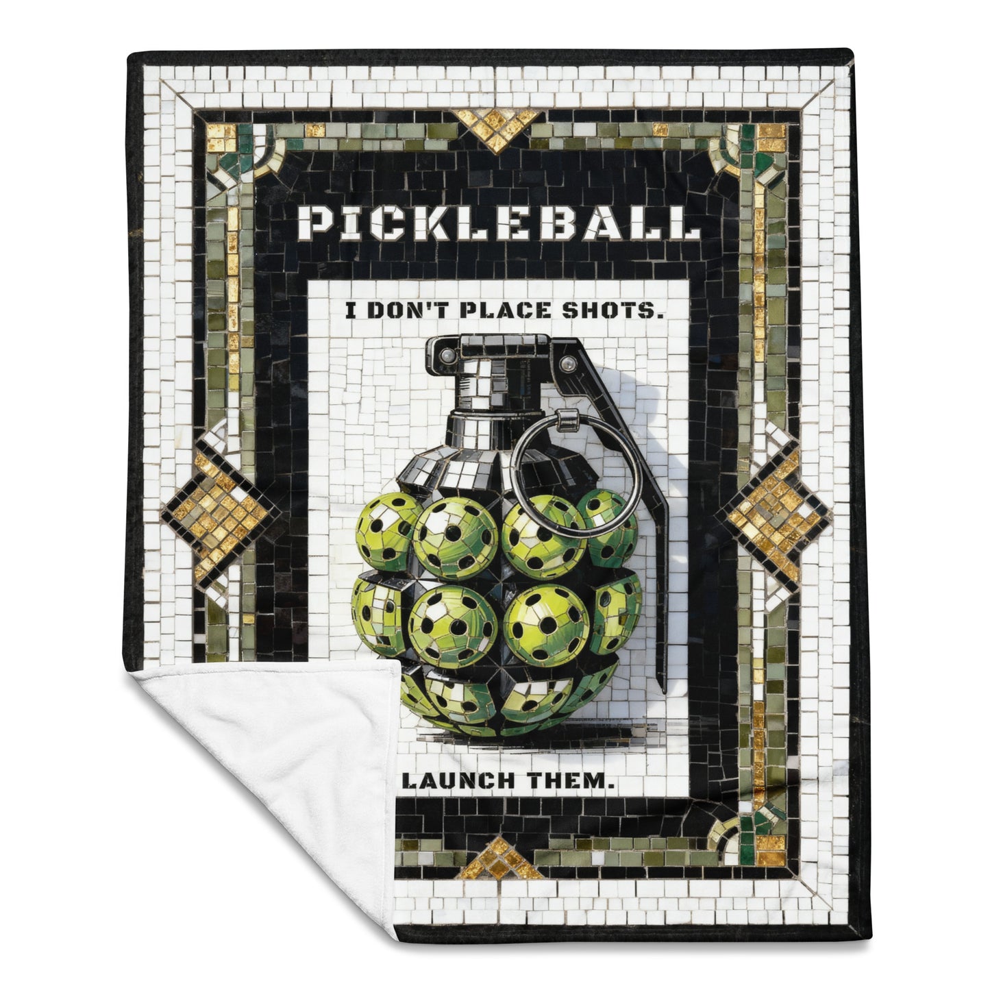 Grenade (Launch) Mosaic - Throw Blanket