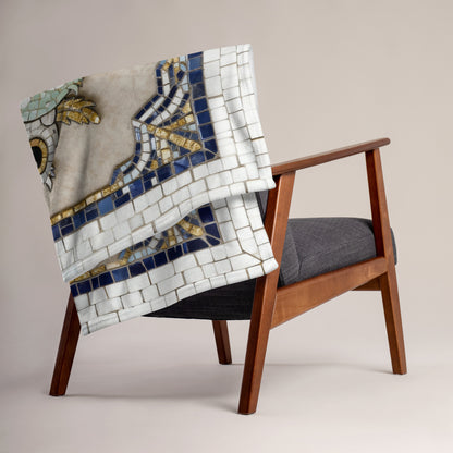 Who Loves Pickleball Mosaic - Throw Blanket