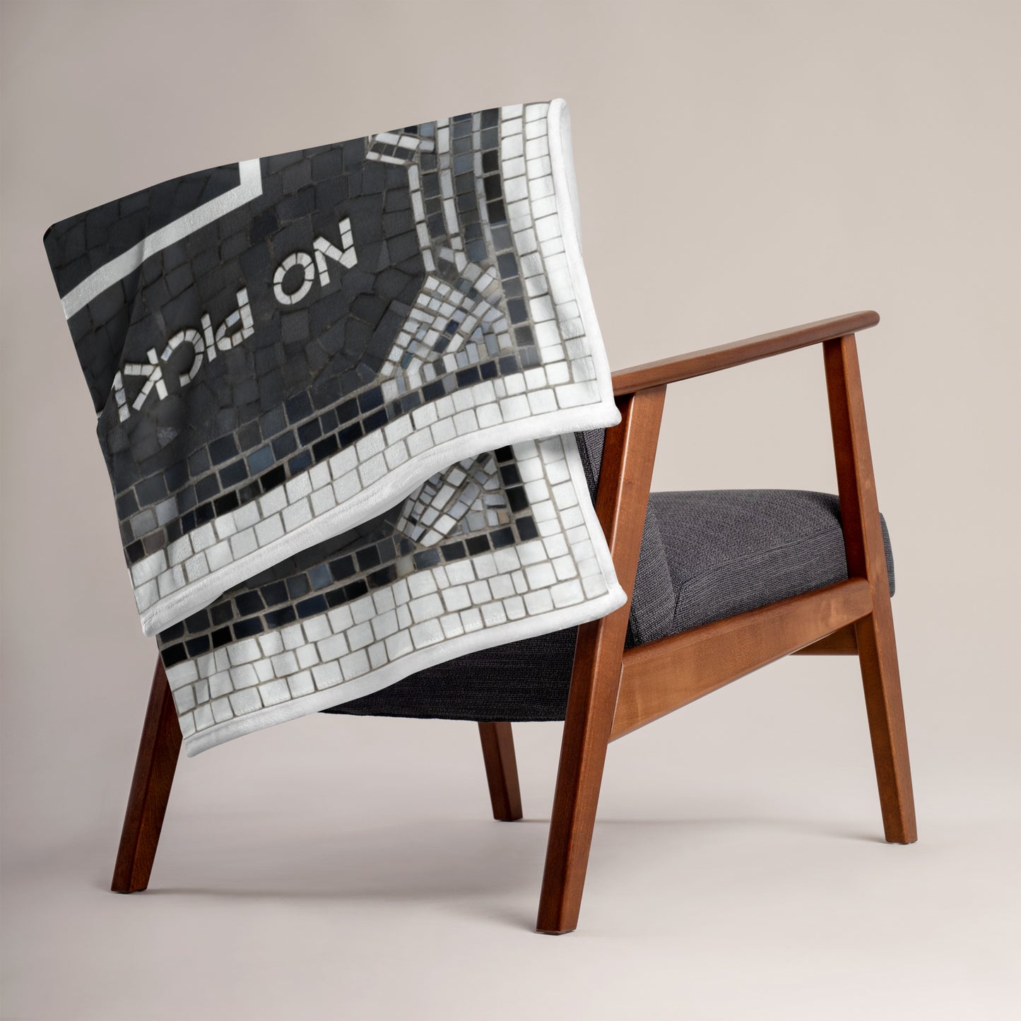 No Pickleball Today Mosaic 1 - Throw Blanket