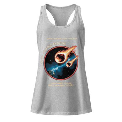 Asteroid - One More Game - Women’s fitted racerback tank top