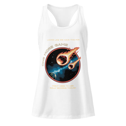 Asteroid - One More Game - Women’s fitted racerback tank top